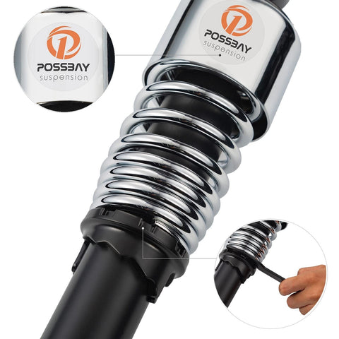 Possbay Motorcycle Shock Motorcycle Rear Shock 10.5"/267mm Universal Rear Sus...