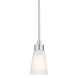 Kichler Erma Mini Pendant Light with Satin Etched Glass, Updated Traditional ...