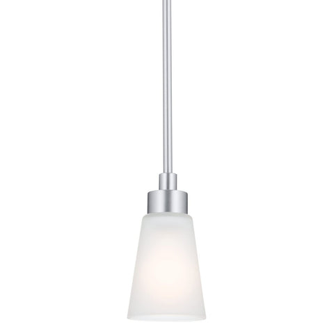 Kichler Erma Mini Pendant Light with Satin Etched Glass, Updated Traditional ...