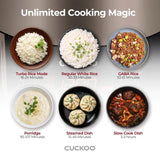 CUCKOO CRP-P0609S | 6-Cup (Uncooked) Pressure Rice Cooker | 12 Menu Options: ...