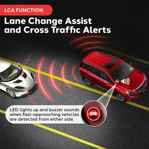 Ultrasonic Blind Spot Detection System, BSD Change Lane Safer, BSA BSM Blind ...