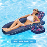 Aqua Campania Ultimate 2-in-1 Pool Float Lounge &#8211; Extra Large &#8211; Infl