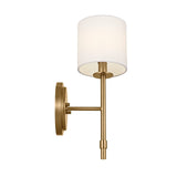 Kichler Wall Sconce 1Lt, Brushed Natural Brass