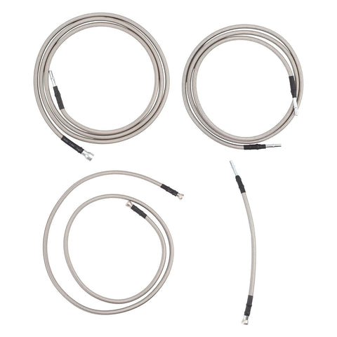 AUTOKAY QFF0012SS Fuel line Quick Fix Braided Lines Ext. Cab Fits for Chevrol...
