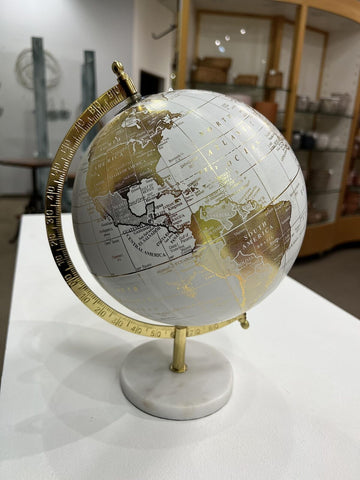 Abbott Collection 57-LATITUDE-01 Spinning Small Decorative Globe, Pink/Gold, ...