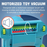 Constructive Playthings Little Helper 12-Piece Kids Cleaning Set with Toy Vac...