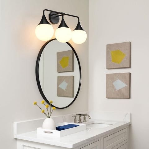 Bathroom Vanity Light Fixtures: 3 Lights Mid Century Modern Bathroom Lighting...
