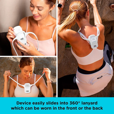 BLACK+DECKER Comfortpak, Wearable Cooling and Heating Device, Cloud White (BC...