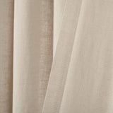 Lush Decor Belgian Flax Prewashed Linen Rich Cotton Blend Window Curtain Pane...