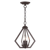 Livex Lighting 40922-04 2 Light Black W/Brushed Nickel Cluster