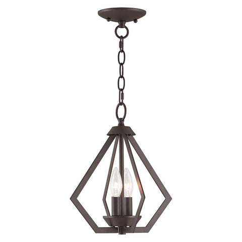 Livex Lighting 40922-04 2 Light Black W/Brushed Nickel Cluster