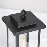 classy leaves Outdoor Post Lights, Black Farmhouse Lamp Post Light Fixture, W...