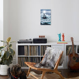Trends International Lighthouse in the Storm Canvas Wall Poster 22.4L" x 14.7W"