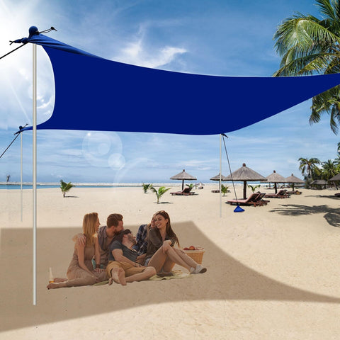 UMARDOO Family Beach Tent Canopy Sun Shade Portable 7&#215;7FT, Large Wind Resis