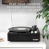 Victrola Eastwood 3-Speed Bluetooth Turntable with Built-in No Size, Espresso