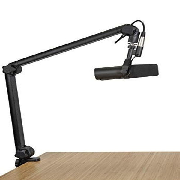 Gator Frameworks Deluxe Desk-Mounted Broadcast Microphone Boom Stand Black