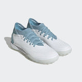 adidas Unisex Predator Accuracy.3 Turf Soccer Shoe 9.5 Wht/Wht/Preblu