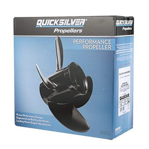 Quicksilver Black Diamond 3-Blade Aluminum Propeller - For Mercury and MerCru...