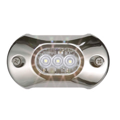 Attwood 65UW03W-7 Light Armor LED Underwater Light, Stainless Steel Bezel Whi...