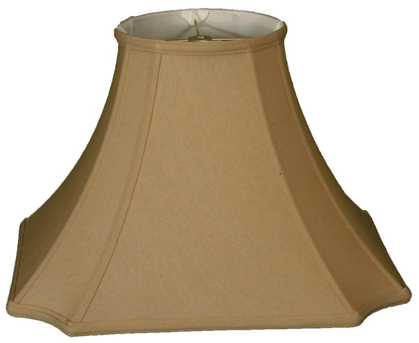 Royal Designs Square Inverted Cut Corner Basic Lamp Shade, Antique Gold, 8 x ...