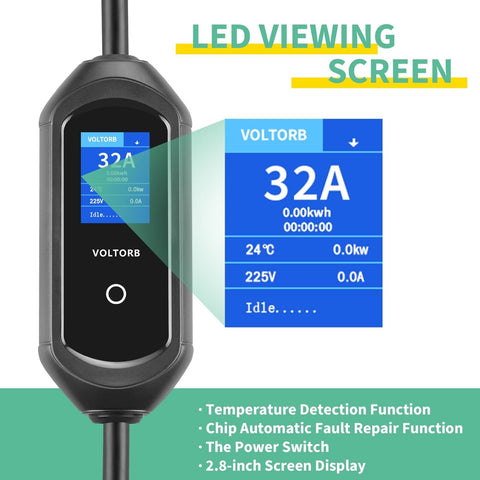 VOLTORB Level 2 Electric Vehicle EV Charger for J1772 Charging Adapter Home&#821