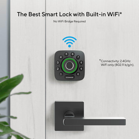 ULTRALOQ U-Bolt Pro Smart Lock with Door Sensor, 6-in-1 Keyless Entry Door Lo...