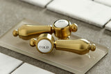 Kingston Brass KS2987BAL Heirloom Widespread Bathroom Faucet, 13.63 x 6.31 x ...