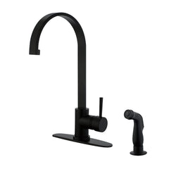 Kingston Brass LS8710DLSP Concord Kitchen Faucet, Matte Black