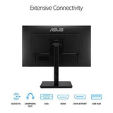 ASUS 23.8”1080P Monitor(VA24DQSB)-Full 12.8" x 21.3" x 2.1", BLACK