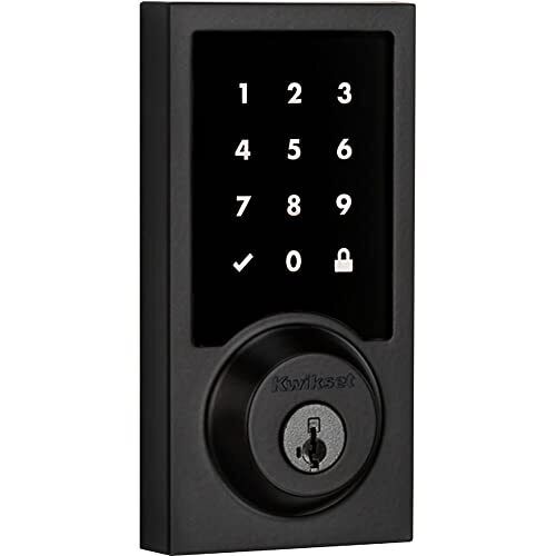 Kwikset 916 Contemporary Touchscreen SmartCode Electronic Matte Black