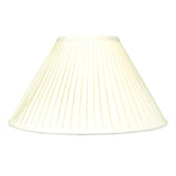 Royal Designs Coolie Empire Side Pleat Basic Lamp Shade, Eggshell, 6" x 18" x...
