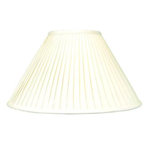 Royal Designs Coolie Empire Side Pleat Basic Lamp Shade, Eggshell, 6" x 18" x...