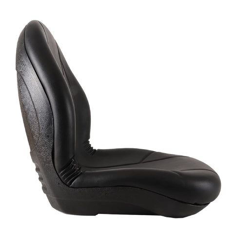 Complete Tractor Seat 3010-0058 Black Medium Back 15" Height, Plastic Pan 18"...