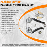 PANGOLIN G4KJ Timing Chain Kit 24321-2G111 with 2PCS Intake & Exhaust VVT Gea...