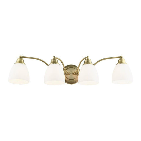 Livex Lighting 13674-02 Somerville 4-Light Bath Light, Polished Brass