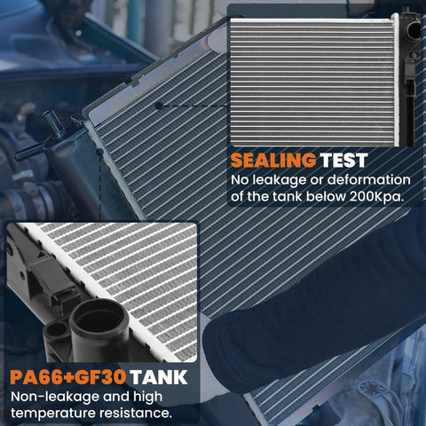 Aluminum Radiator Compatible for 2001-2006 Hyundai Elantra Compatible for 200...