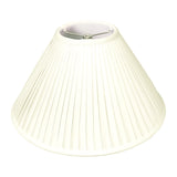 Royal Designs Coolie Empire Side Pleat Basic Lamp Shade, Eggshell, 6" x 18" x...