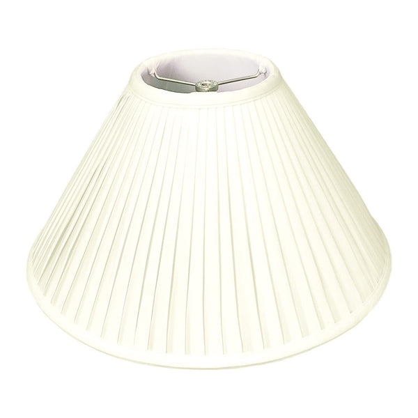 Royal Designs Coolie Empire Side Pleat Basic Lamp Shade, Eggshell, 6" x 18" x...