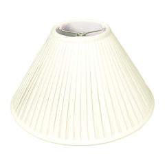Royal Designs Coolie Empire Side Pleat Basic Lamp Shade, Eggshell, 6" x 18" x...