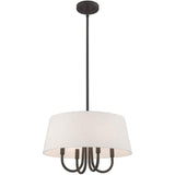 Livex Lighting 50804-92 Belclaire - Four Light Chandelier, English Bronze Fin...