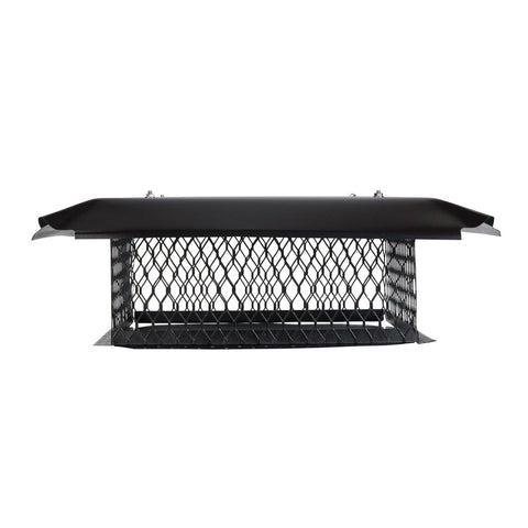 HGB17178 Multi-Flue Chimney Cap, 17" x 17" x 8" Height, Galvanized Steel