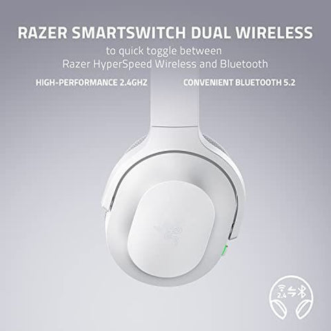 Razer Barracuda Wireless Gaming & Mobile Headset (PC, Barracuda, White