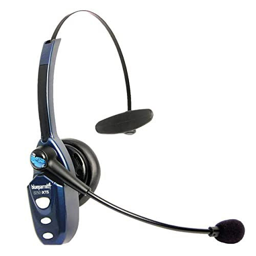 BlueParrott B250-XTS Mono Bluetooth Wireless Headset with Over The Head, Blue