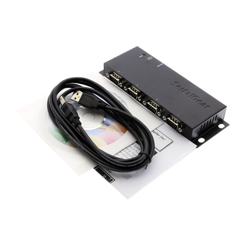 USB to Serial 4 Port DB-9 RS-232 Adapter with FTDI Chip