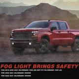 KEWISAUTO LED Fog Lights Daytime Running Lights for Silverado 1500 2500HD 350...