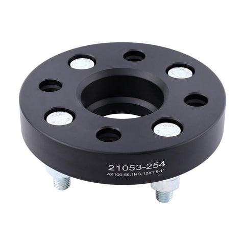 VLAOSCHI Black Forged 4x100 Hubcentric Wheel Spacers 1 Inch with 12x1.5 Studs...