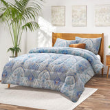 ATsense Paisley Comforter Set King, All Season 3-Piece 100% Cotton Fabric, So...