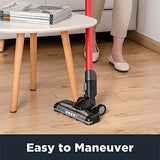 EUREKA Vacuum Cleaner Cordless Stick Convenient Cleaner, Red, Black