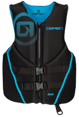 O'Brien Men's Traditional Neoprene USCGA Life Jacket, Black, 5X-Large Cyan