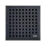 QM Square Shower Drain, Grate made of Stainless Steel Marine 316 and Base mad...